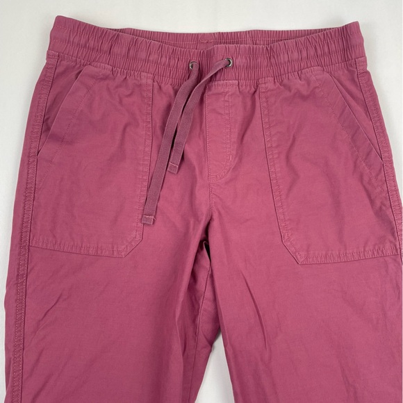 Eddie Bauer Capri Pants Womens Size T8 Pink Casual Elastic Waist 32x23” Measured - Picture 2 of 8